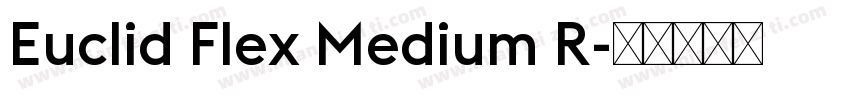 Euclid Flex Medium R字体转换